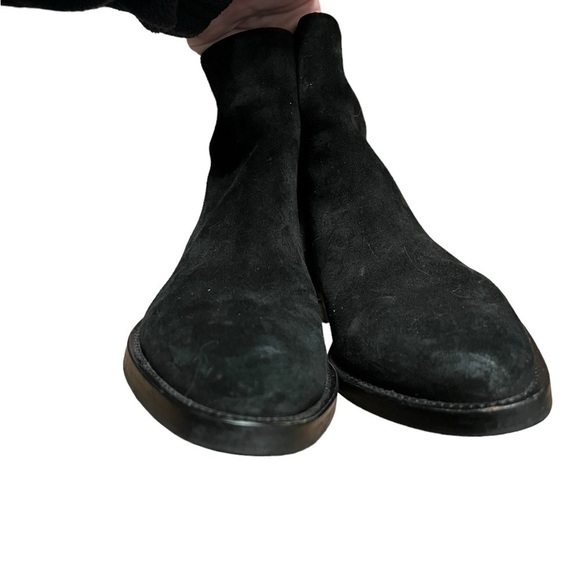 Jack Erwin black suede side zipper ankle boots - Picture 7 of 9